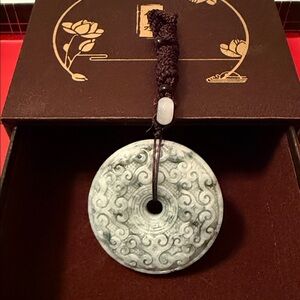 Intricate Jade Pendant necklace